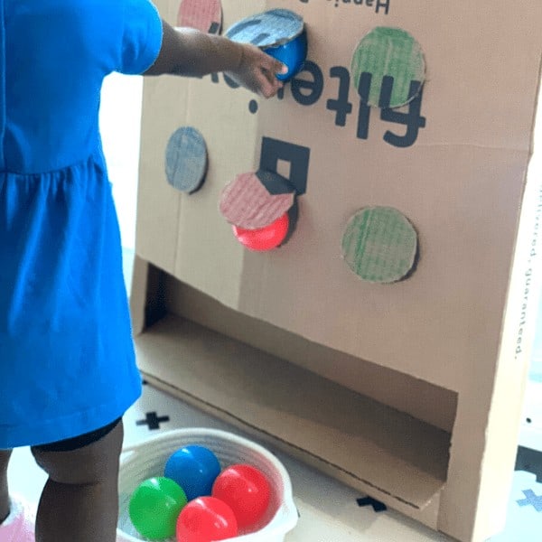 Cardboard Box Activity For Toddlers - Jasmine Ansah