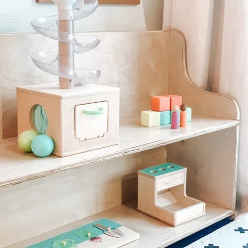 Montessori shelves at home