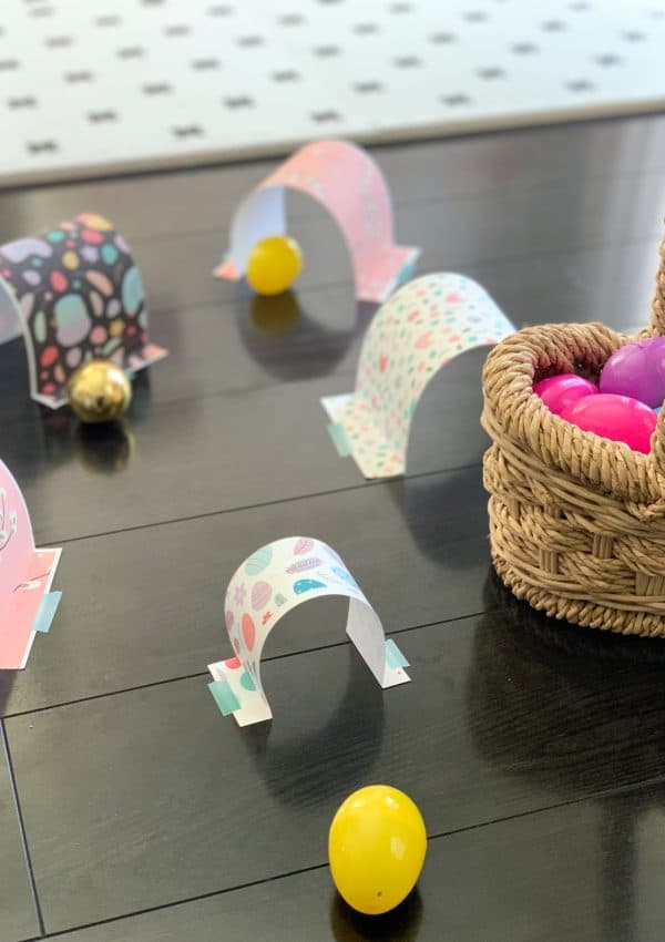 Easter Egg Tunnel Activity For Toddlers