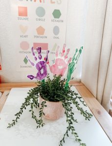 hand flower craft for kids