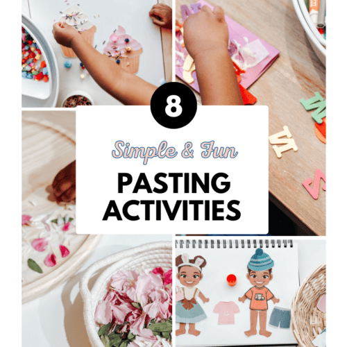 Pasting Activities For Toddlers