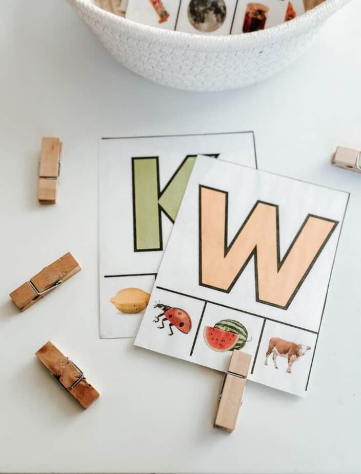 alphabet clothespin activity