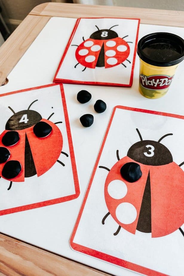 Fun LadyBug Counting Activity For Preschoolers