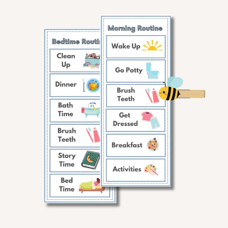 Routine Charts For Toddlers