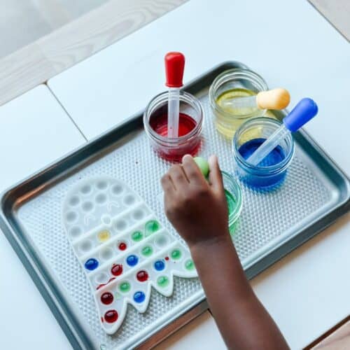 color mixing activity for preschoolers