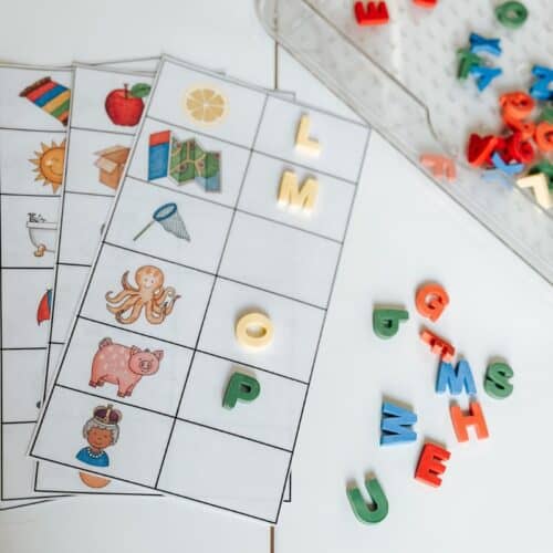 letter sound activity mats