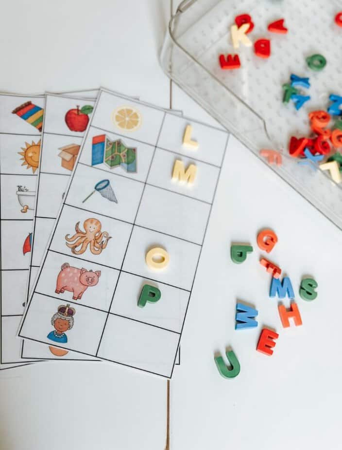 letter sound activity mats