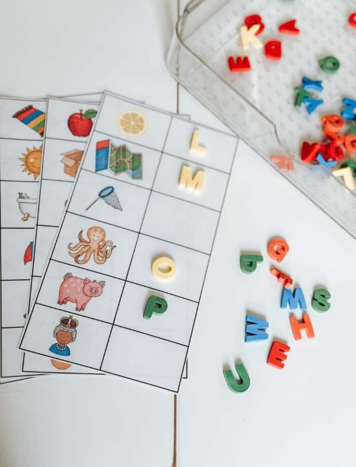 letter sound activity mats