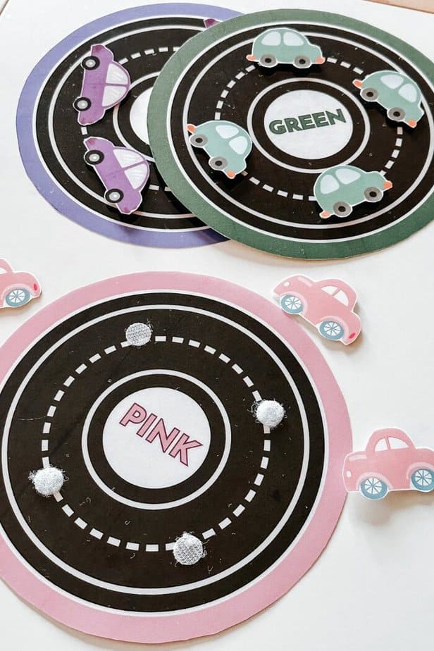 Interactive Car Color Matching Activity | FREE PRINTABLE