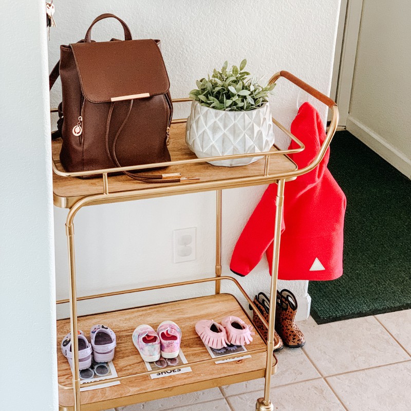 how to set up montessori entryway