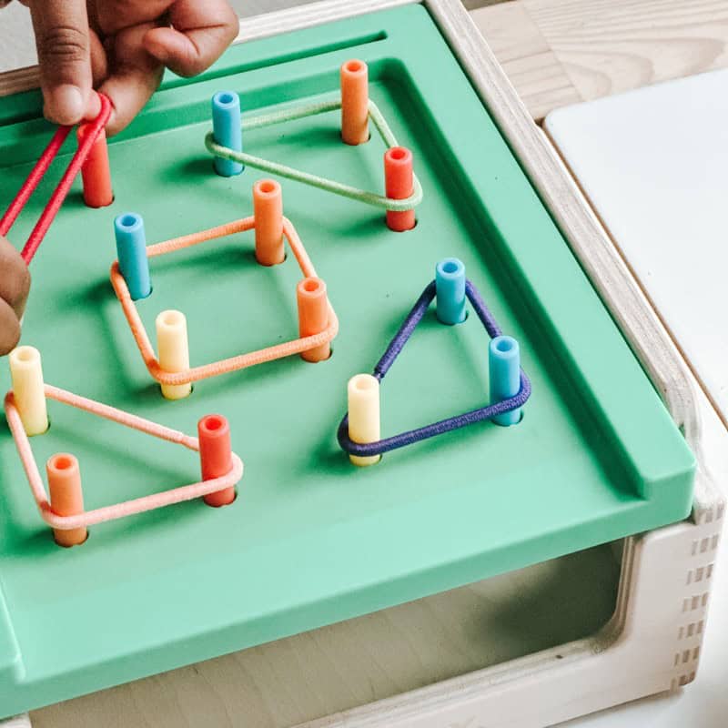 DIY GEOBOARD FOR TODDLERS 