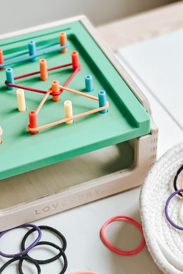 DIY Geoboard For Toddlers