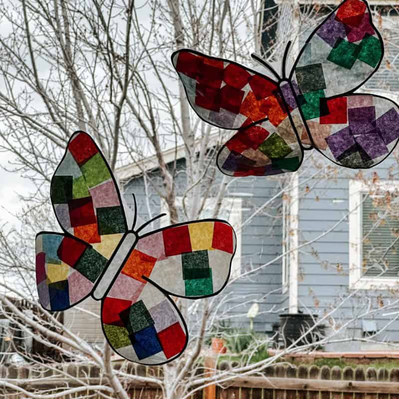 butterfly suncatcher craft for kids (2) butterfly suncatcher craft for kids