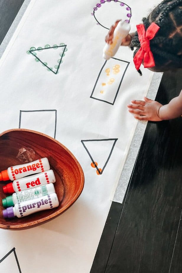 Simple Dot Marker Shape Activity For Toddlers