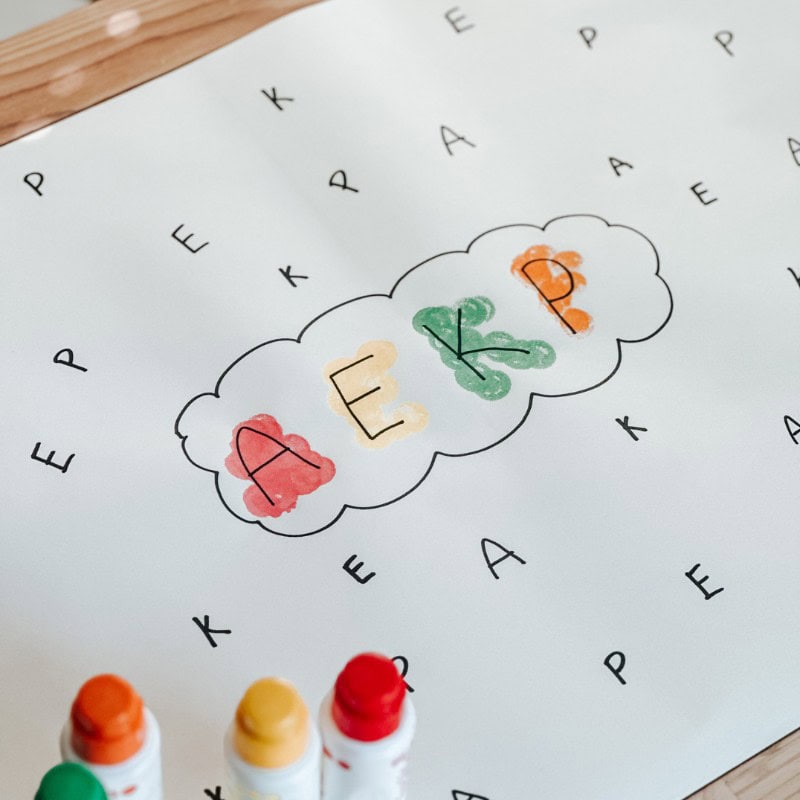 matching alphabet activity