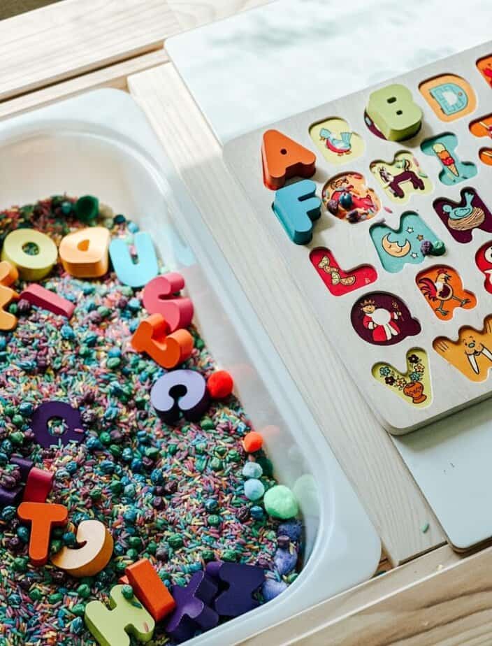 Alphabet Sensory Bin