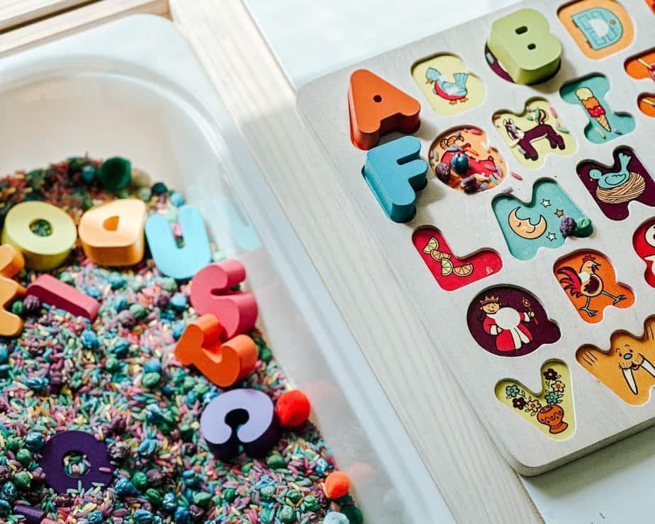 Alphabet Sensory Bin 