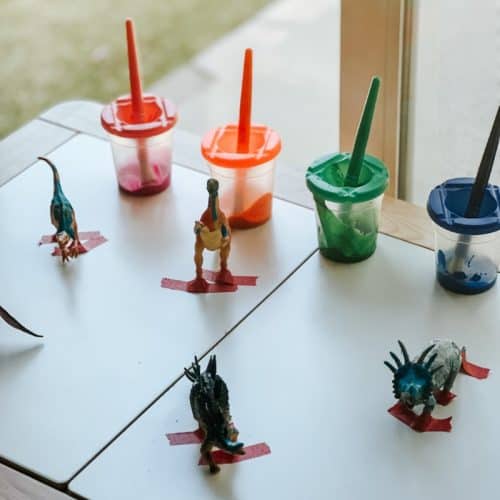 Simple Painting Dinosaur For Toddlers