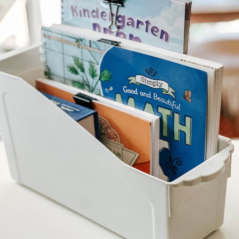 homeschool organization for small spaces