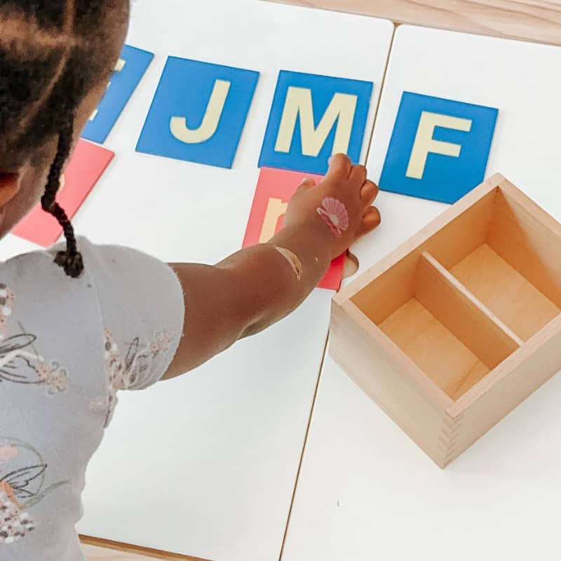 Alphabet Sand Letters Activity