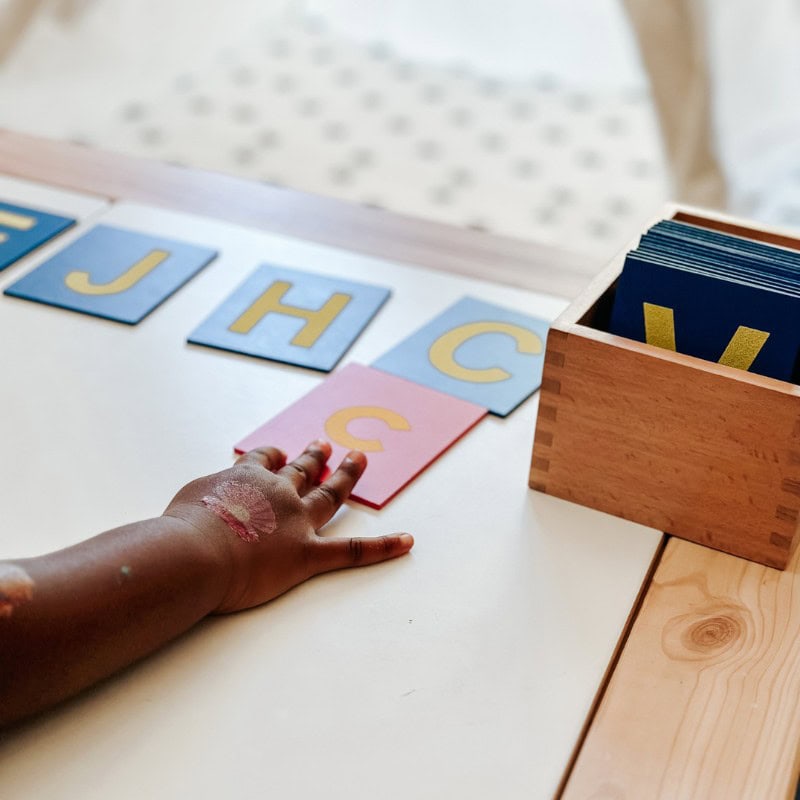Alphabet Sand Letters Activity