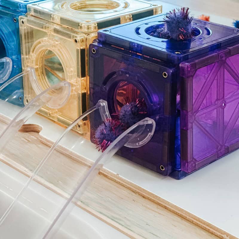 Pom Pom sorting activity 